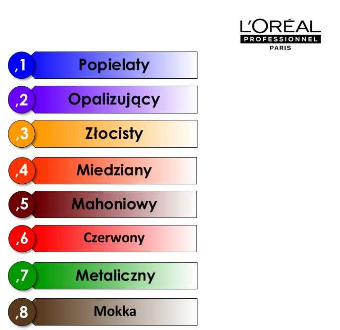 Grafika przedstawiająca refleksy podstawowe wraz z numerami i objaśnieniami.