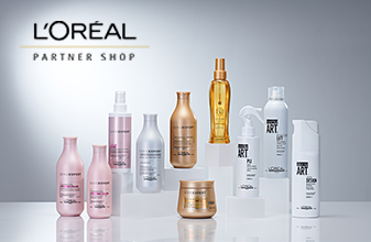 Loreal partner shop home image megamenu navigation